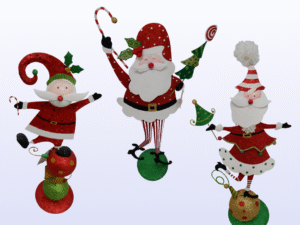 Santa Claus Glittered Table Top