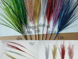 CHRISTMAS GLITTERED PICKS (Straight Designs)