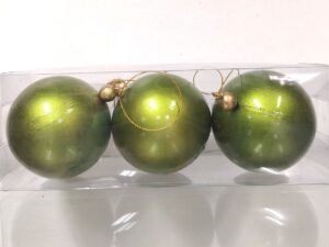 CHRISTMAS BALL GLOSSY A-GRN