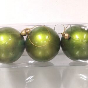 CHRISTMAS BALL GLOSSY A-GRN