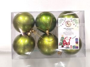 CHRISTMAS BALL GLOSSY A-GRN