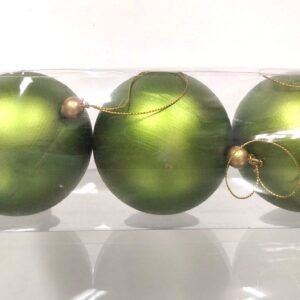CHRISTMAS BALLS MATT A-GRN