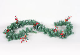 PRE-LIT PVC CHRISTMAS GARLAND