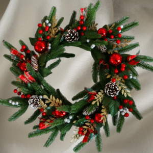 CHRISTMAS WREATH 55CM DIA