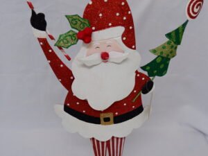 Santa Claus Glittered Table Top