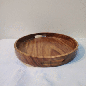 WD25023 Kaela Acacia Round Tray