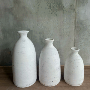 Terra Cotta Vases White